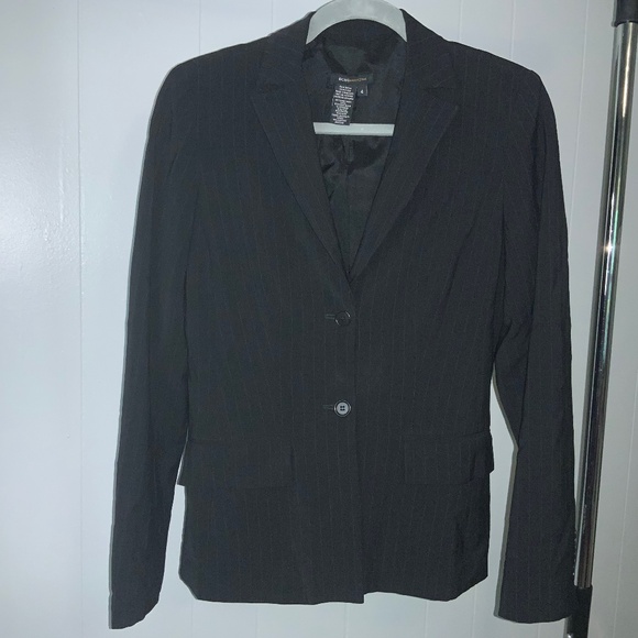 BCBGMaxAzria wool blend pinstripe blazer jacket Sz 4 - Picture 1 of 6